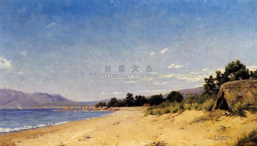 Hut by the Seashore - 保罗·卡米尔·吉谷